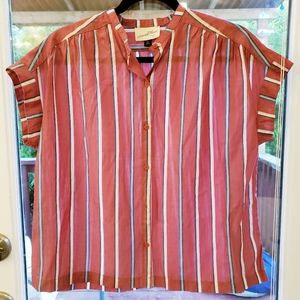 Women's Relaxed Striped Blouse (new)